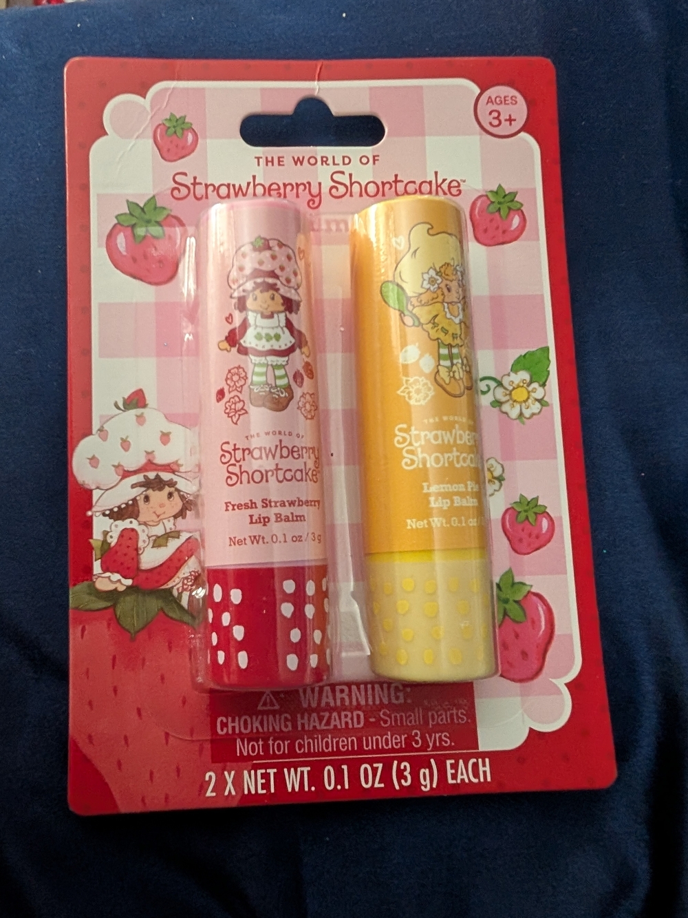 The World of Strawberry Shortcake Lip Balm Duo - Pink & Yellow